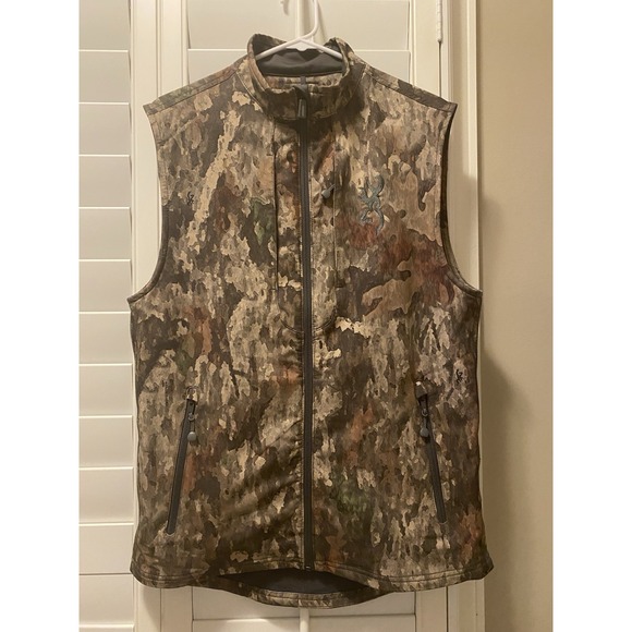 Men's Browning Javelin FM Vest Tree Dirt Extreme‎ Medium Camo - Picture 1 of 9